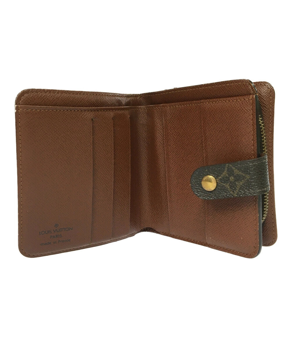 Louis Vuitton Wallet Zip Monogram Bi Compact fold Brown
